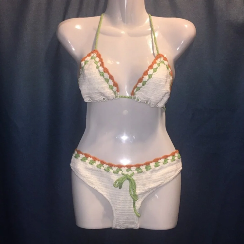 Lucky Brand Crochet Triangle Bikini